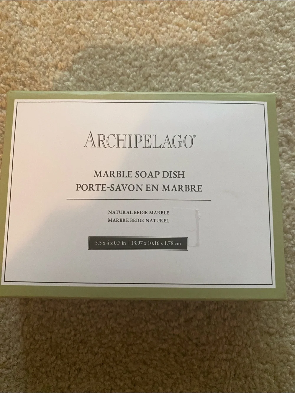 Archipelago natural marble soap dish brand new in box - Picture 1 of 6
